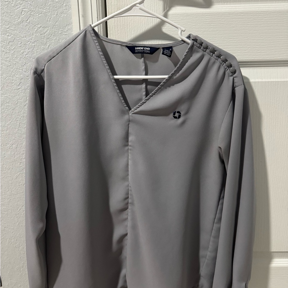 Chase Lands' End Gray Blouse